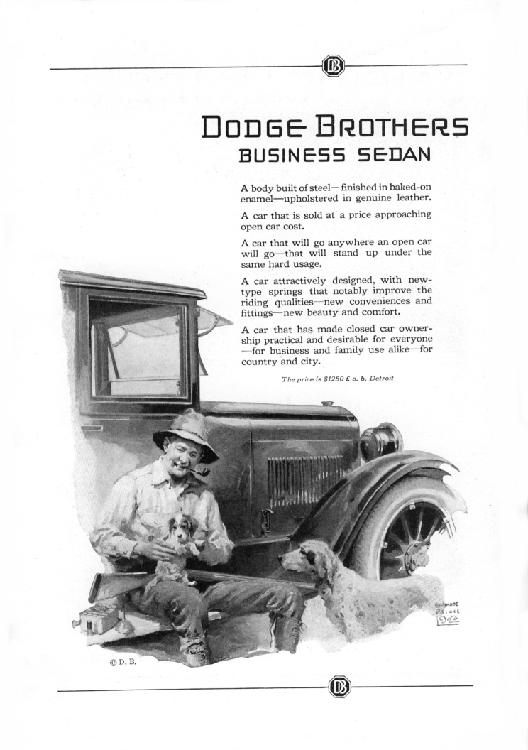 1924 Dodge Auto Advertising